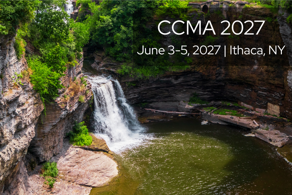 CCMA 2027, June 3-5, 2027 Ithaca, NY. Photo of waterfall